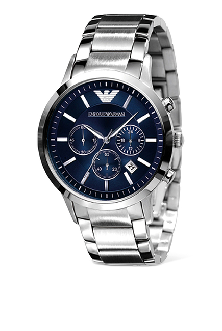 Sport 43mm Chronograph Stainless Steel Watch